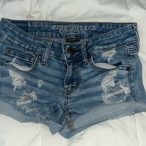 american eagle low rise jean shorts